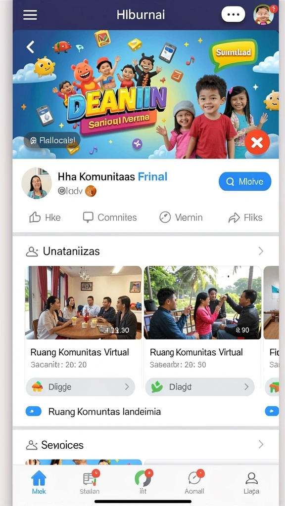 dewitogel - Fitur sosial untuk berbagi pencapaian dengan teman-teman.