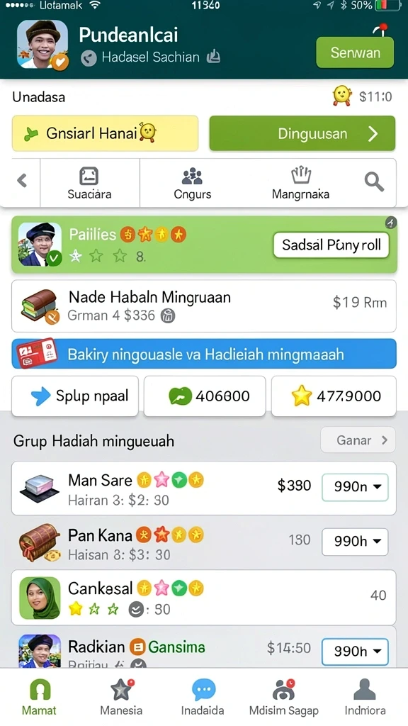 goldraja - Tampilan antarmuka yang menarik dan mudah digunakan.