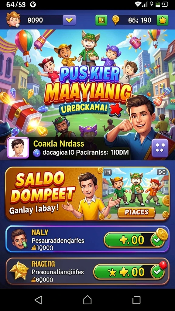 goldraja - Mode multiplayer memungkinkan kompetisi seru dengan teman.