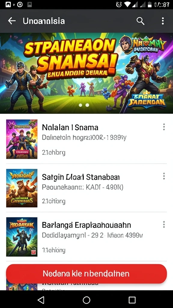 sp212 - Tampilan awal game dengan karakter utama yang siap berpetualang.